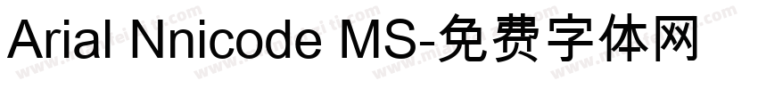 Arial Nnicode MS字体转换